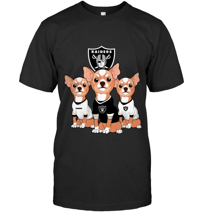 NFL Oakland Las Vergas Raiders Chihuahuas Fan Shirt Black Shirt Size S-5xl