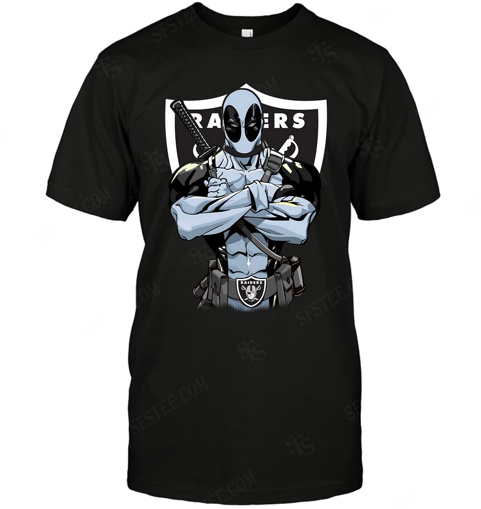NFL Oakland Las Vergas Raiders Deadpool Dc Marvel Jersey Superhero Avenger Sweater Shirt Size S-5xl