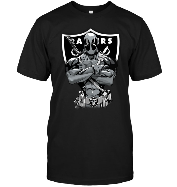 NFL Oakland Las Vergas Raiders Giants Deadpool Oakland Las Vergas Raiders Long Sleeve Shirt Gift For Fan