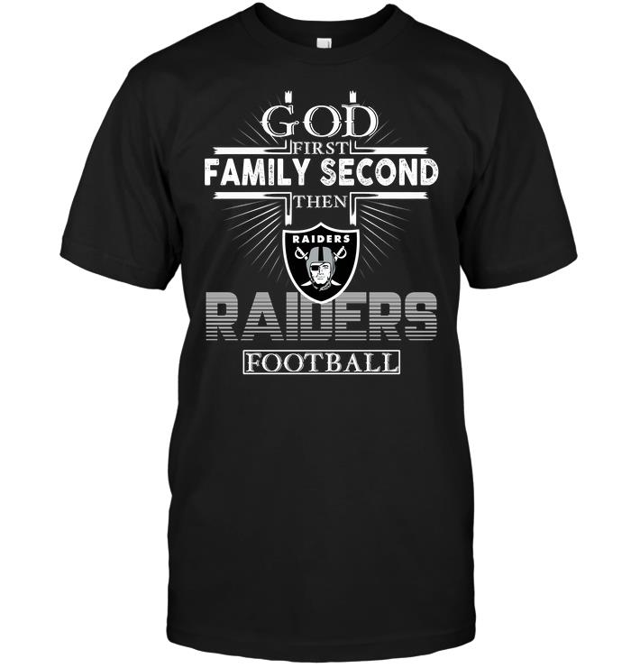 NFL Oakland Las Vergas Raiders God First Family Second Then Oakland Las Vergas Raiders Football Tank Top Shirt Size Up To 5xl