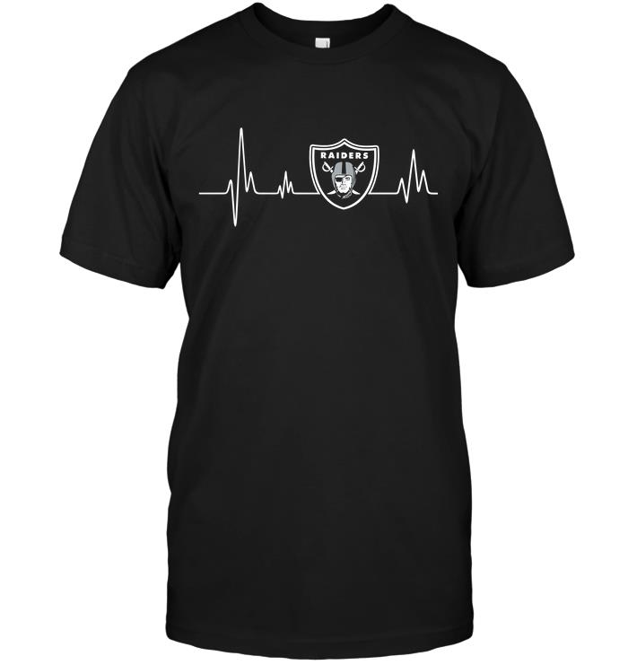 NFL Oakland Las Vergas Raiders Heartbeat Long Sleeve Shirt Gift For Fan