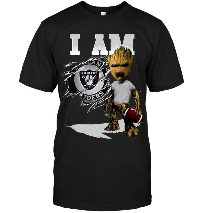 NFL Oakland Las Vergas Raiders I Am Oakland Las Vergas Raiders Groot Shirt Gift For Fan