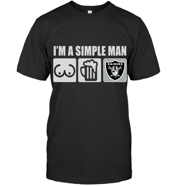 NFL Oakland Las Vergas Raiders Im Simple Man Loves Bobs Beer Oakland Las Vergas Raiders Fan Shirt Long Sleeve Shirt Tshirt For Fan