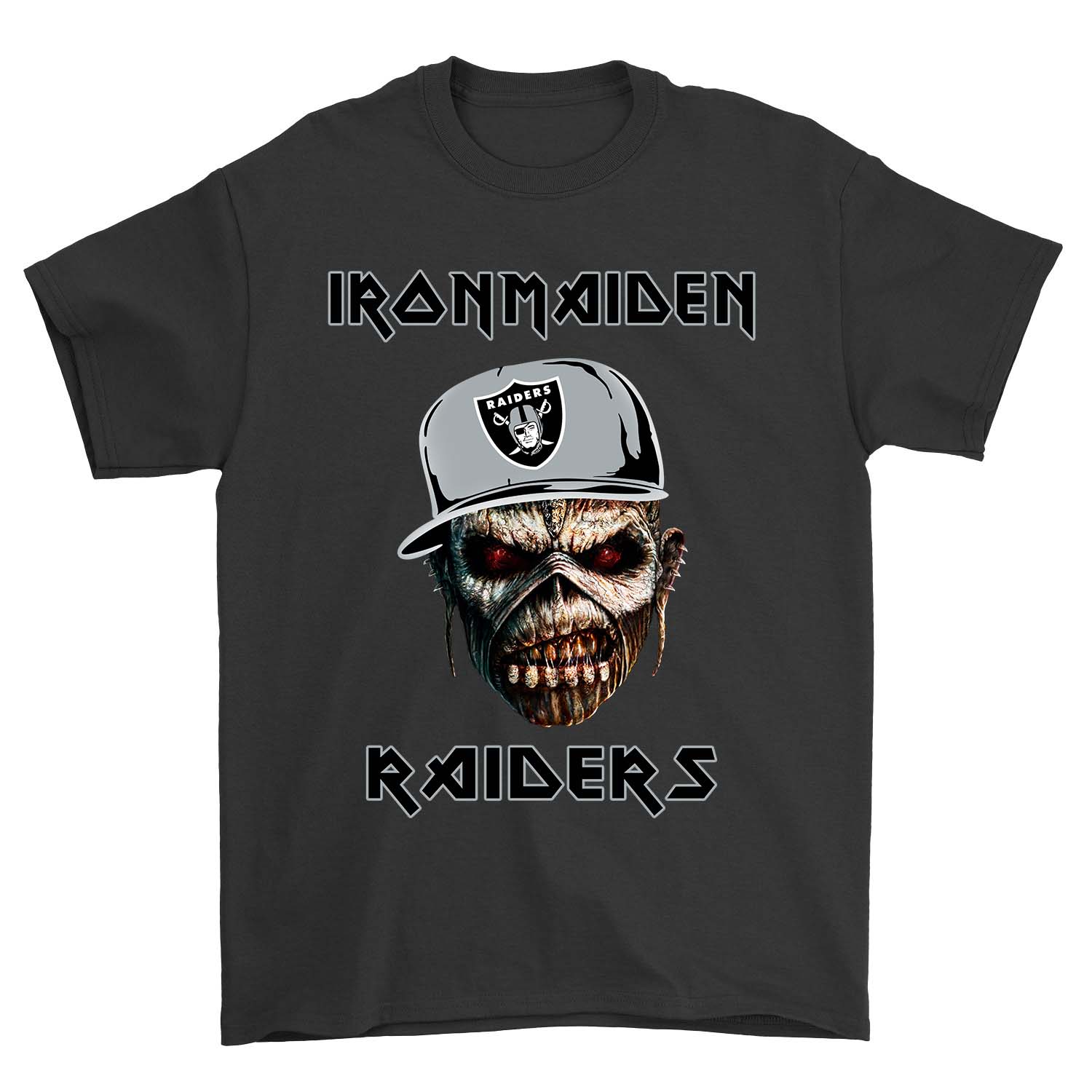 NFL Oakland Las Vergas Raiders Ironmaiden Oakland Las Vergas Raiders Shirt Size Up To 5xl