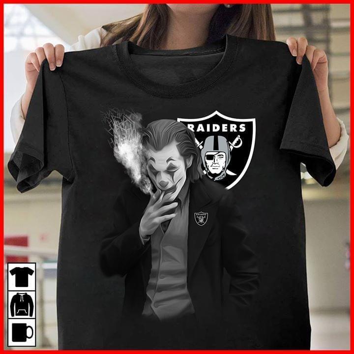 NFL Oakland Las Vergas Raiders Joker For Raiders Fan Shirt White Sweater Shirt Size S-5xl