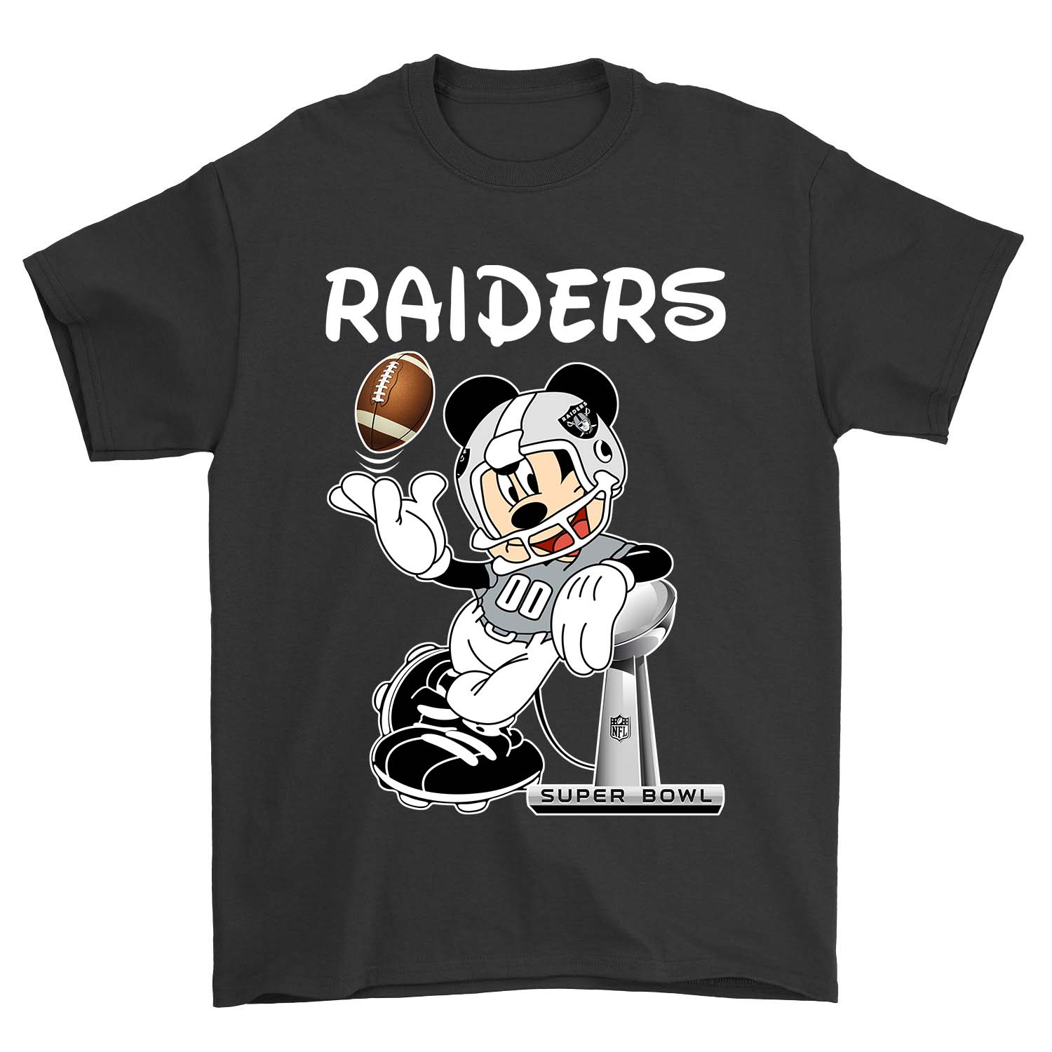 NFL Oakland Las Vergas Raiders Mickey Mouse Oakland Las Vergas Raiders Tank Top Shirt Size Up To 5xl