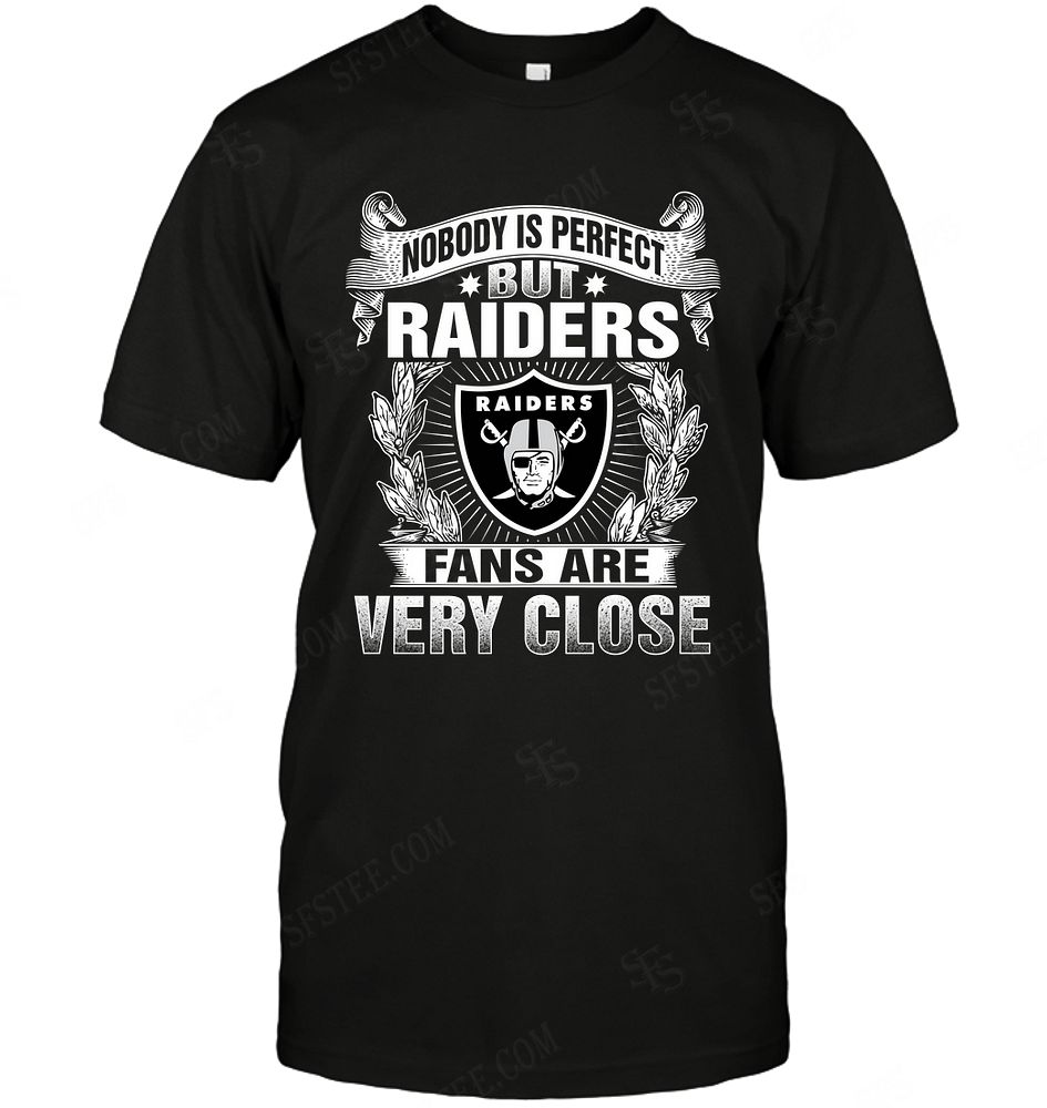 NFL Oakland Las Vergas Raiders Nobody Is Perfect Tank Top Shirt Size Up To 5xl