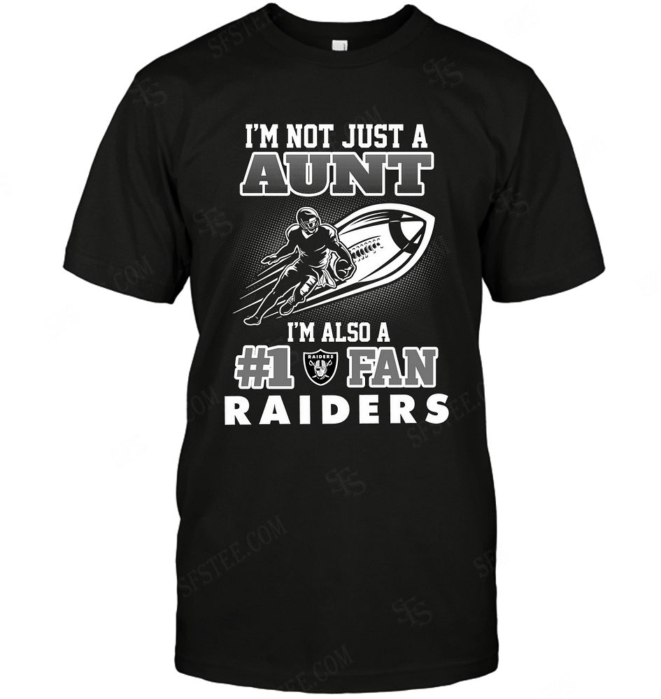 NFL Oakland Las Vergas Raiders Not Just Aunt Also A Fan Long Sleeve Shirt Gift For Fan