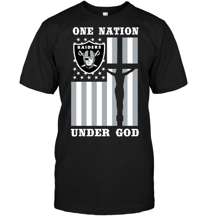 NFL Oakland Las Vergas Raiders One Nation Under God Tank Top Shirt Size S-5xl