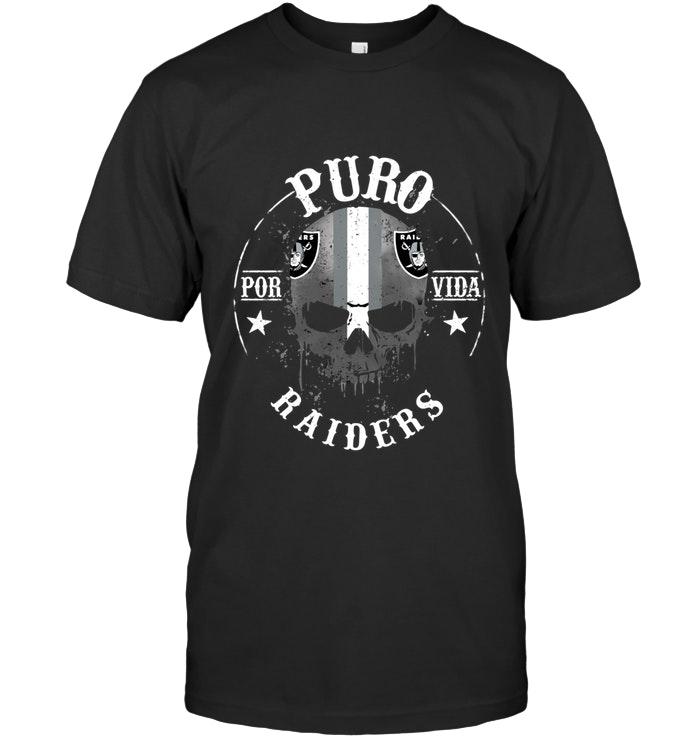 NFL Oakland Las Vergas Raiders Puro Oakland Las Vergas Raiders Por Vida Fan Shirt Sweater Shirt Gift For Fan