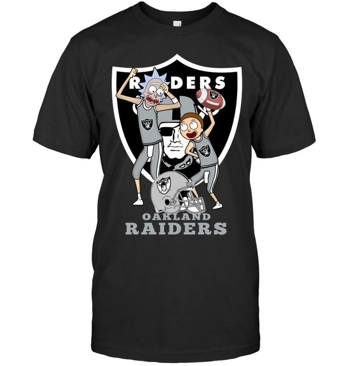 NFL Oakland Las Vergas Raiders Rick And Morty Fan Shirt Size S-5xl
