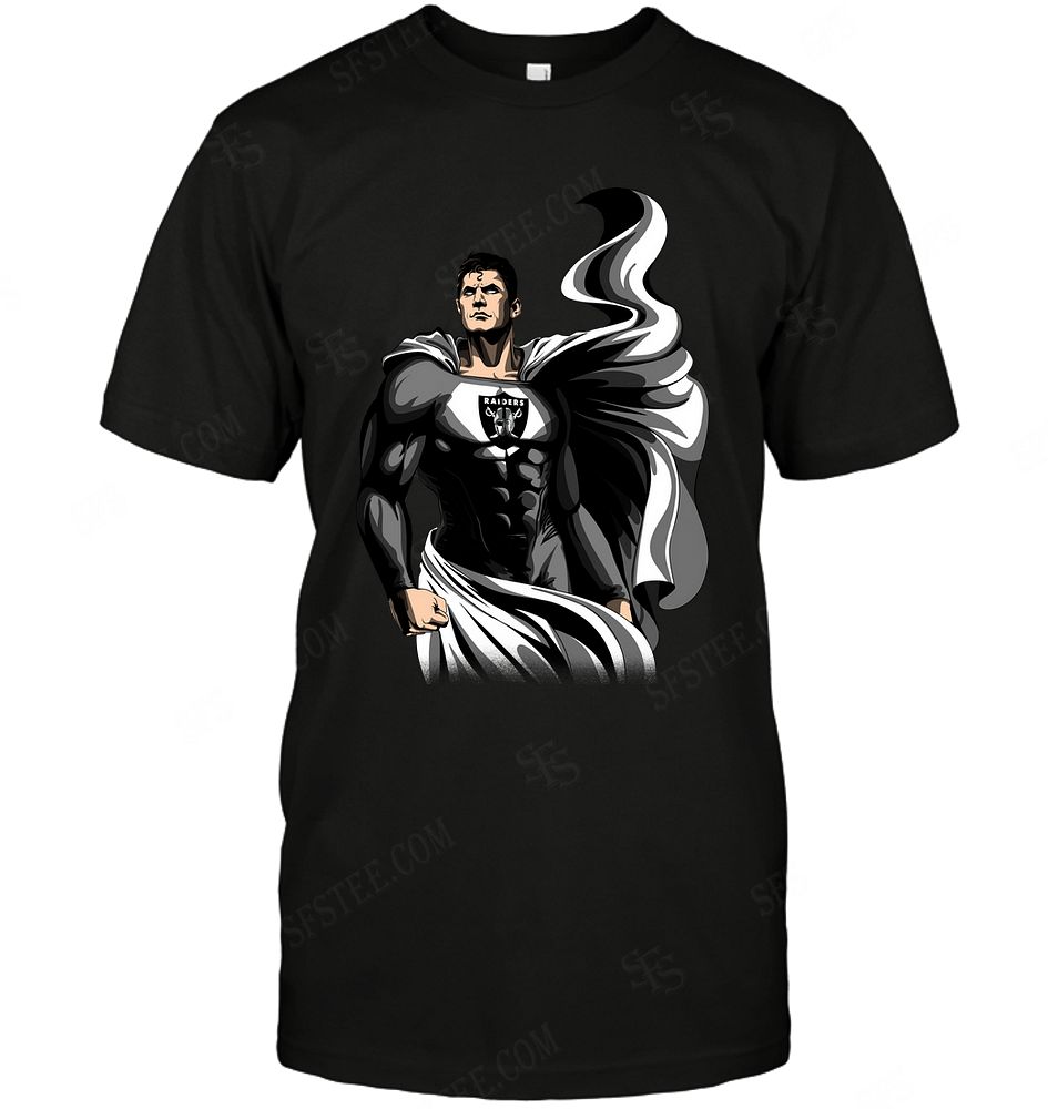 NFL Oakland Las Vergas Raiders Superman Dc Marvel Jersey Superhero Avenger Hoodie Shirt Size Up To 5xl