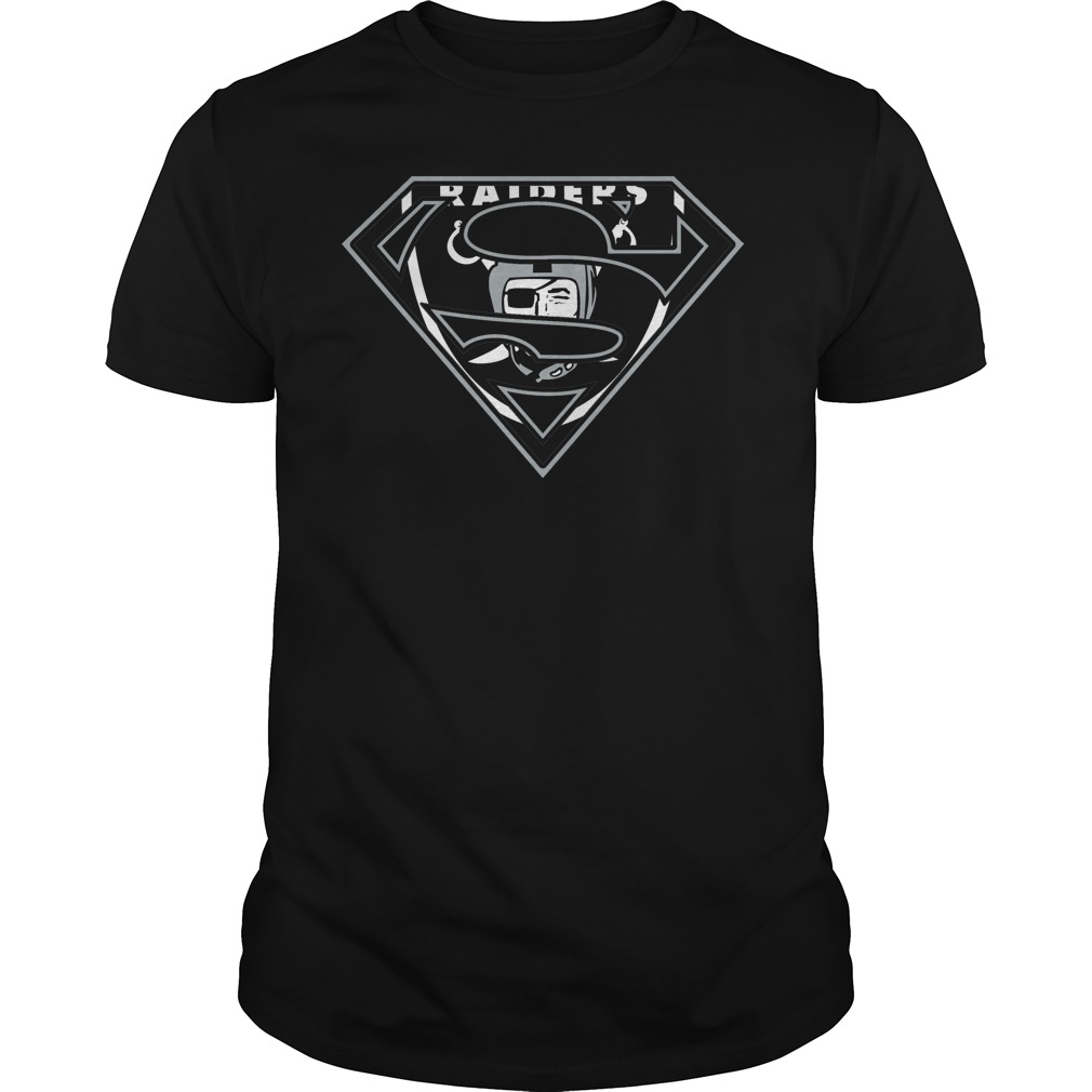 NFL Oakland Las Vergas Raiders Superman Logo Hoodie Shirt Size S-5xl