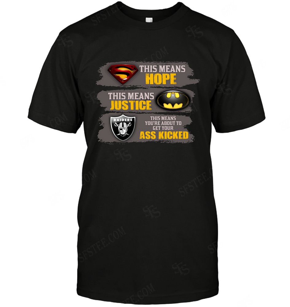 NFL Oakland Las Vergas Raiders This Mean Marvel Superhero Batman Shirt Size S-5xl
