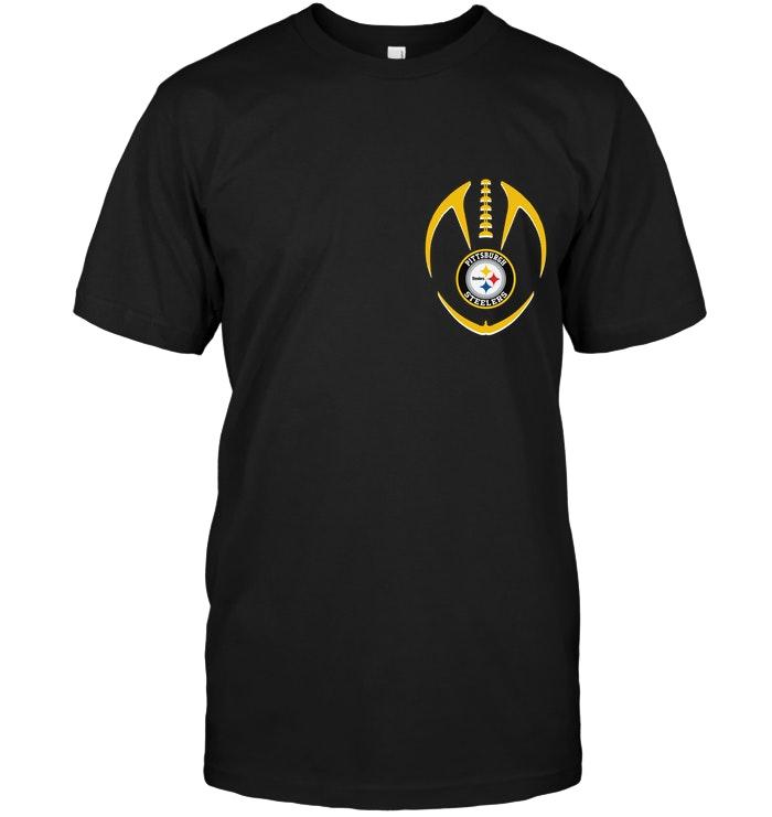 NFL Pittsburgh Steelers American Flag Back Shirt Black Shirt Size Up To 5xl
