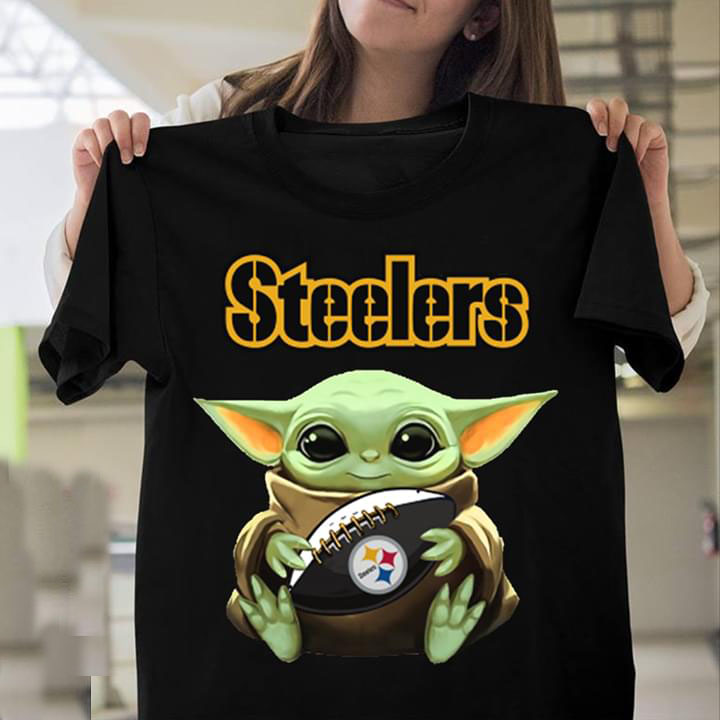 NFL Pittsburgh Steelers Baby Yoda Star Wars Hugs Pittsburgh Steelers Tank Top Shirt Tshirt For Fan