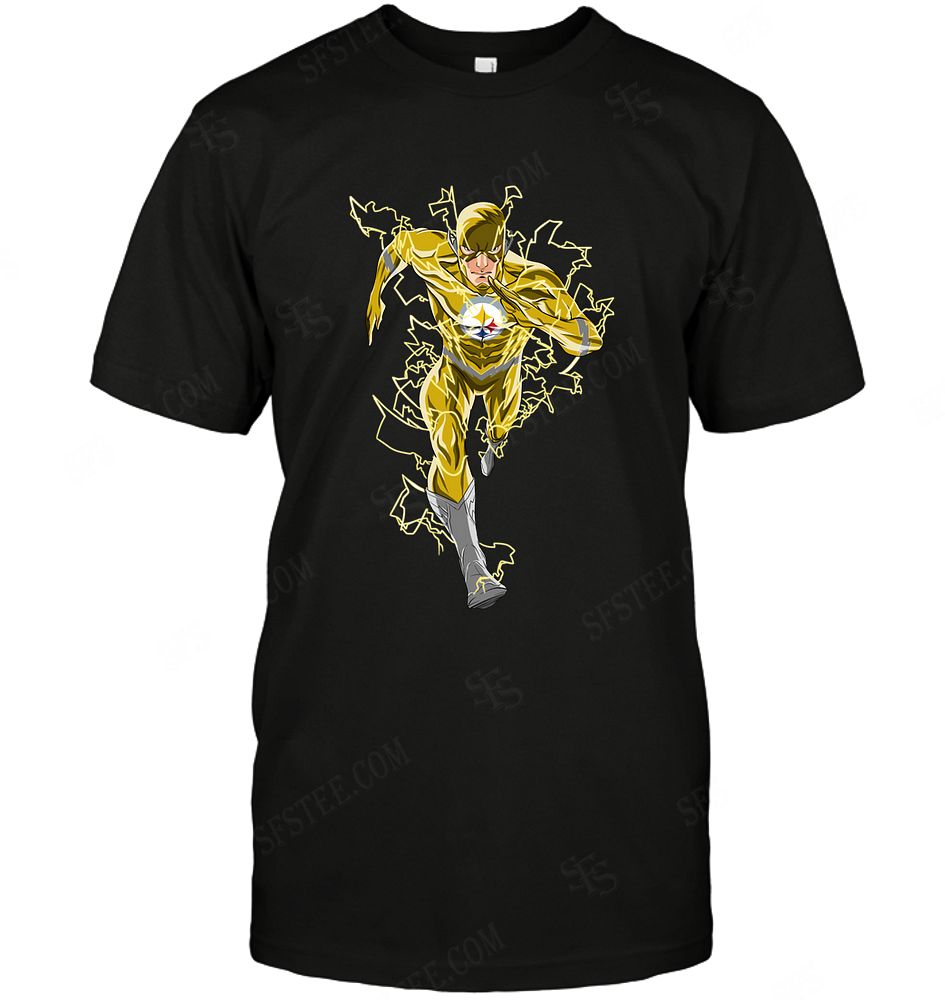 NFL Pittsburgh Steelers Flash Dc Marvel Jersey Superhero Avenger Tank Top Shirt Tshirt For Fan