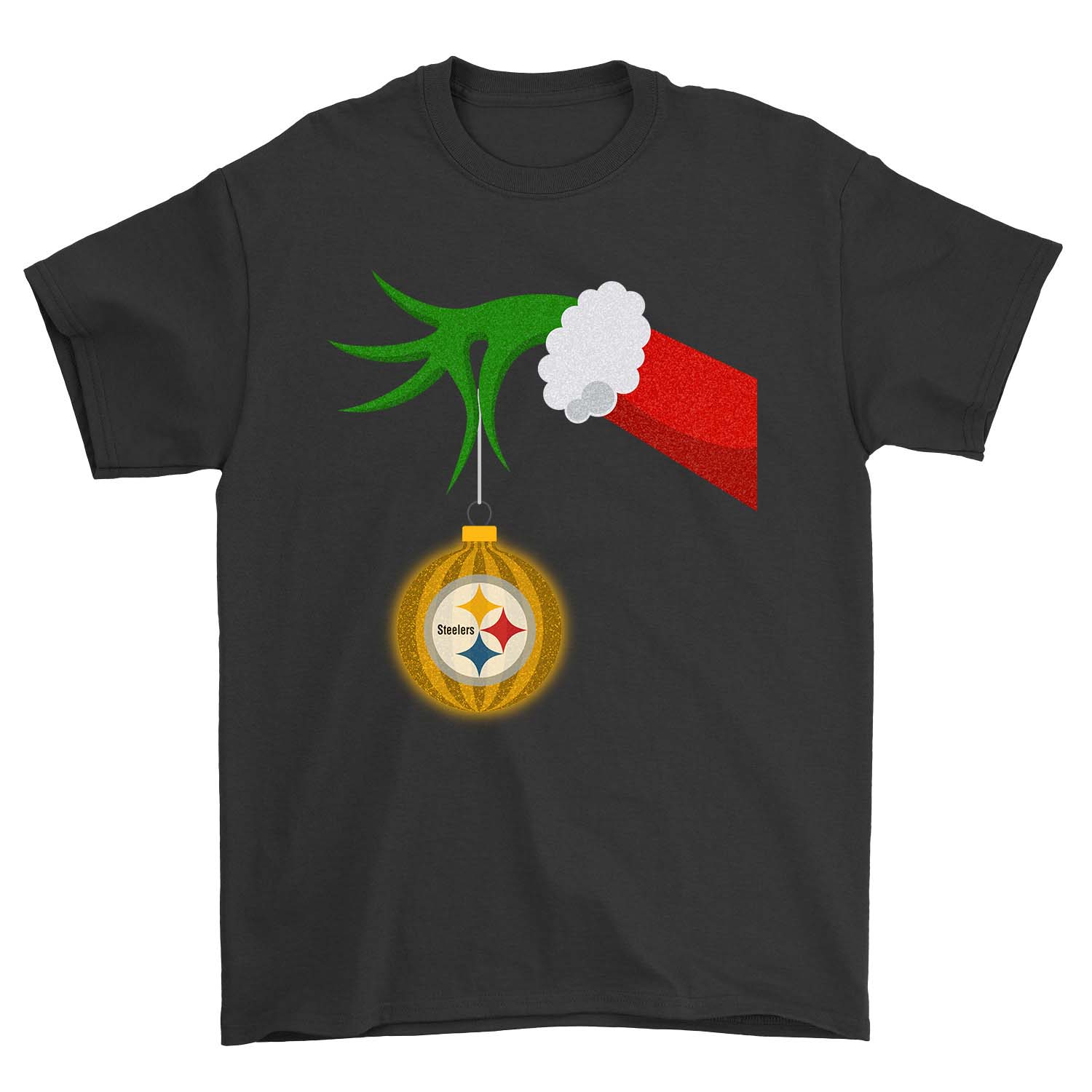 NFL Pittsburgh Steelers Grinch Hand Merry Christmas Pittsburgh Steelers Shirt Size S-5xl
