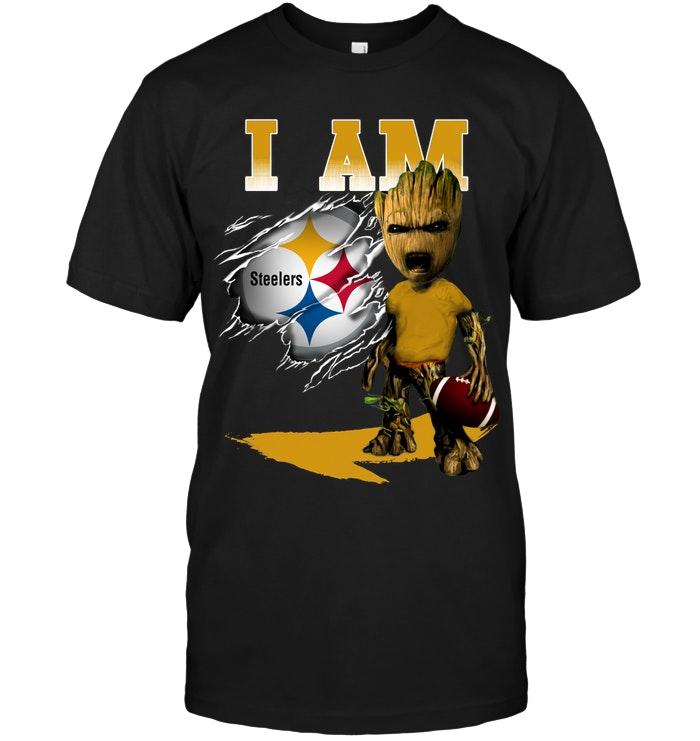 NFL Pittsburgh Steelers I Am Pittsburgh Steelers Groot Shirt Sweater Shirt Tshirt For Fan