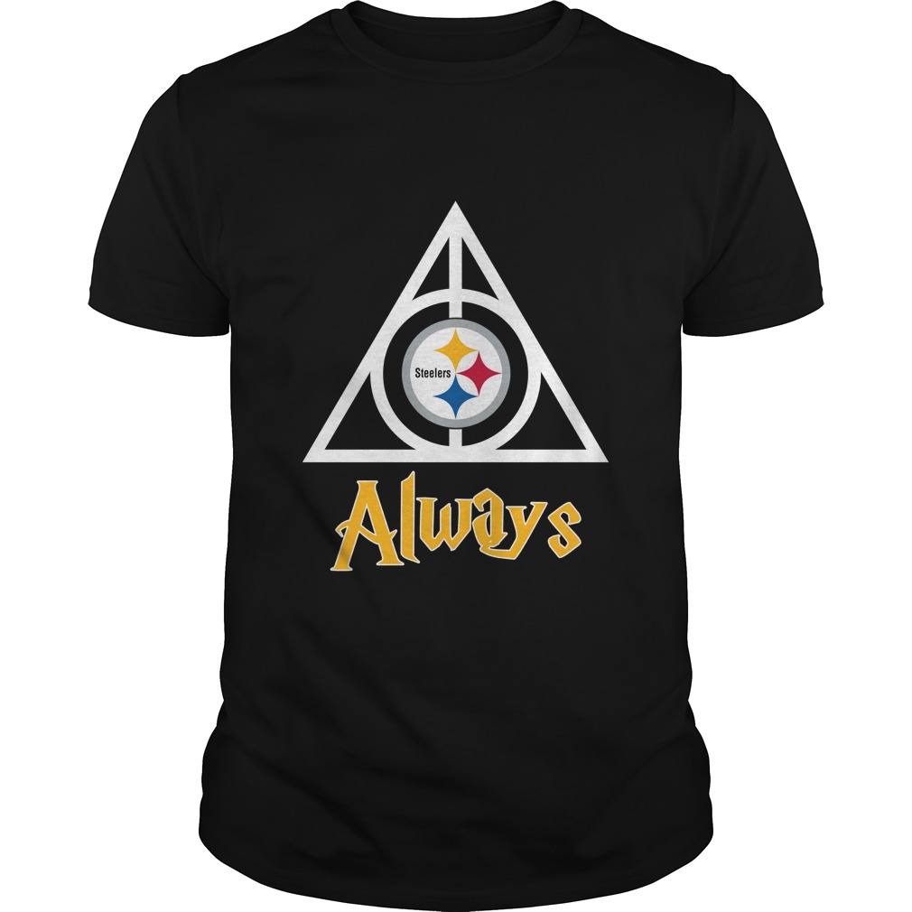 NFL Pittsburgh Steelers NFL Pittsburgh Steelers Deathly Hallows Always Harry Potter Long Sleeve Shirt Size Up To 5xl