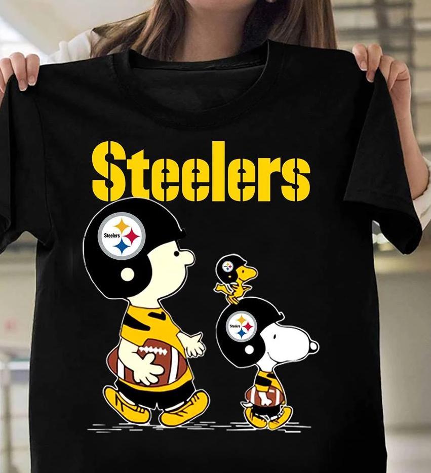 Nfl Pittsburgh Steelers Snoopy And Friends Fan Shirt White Hoodie Size Up To 5xl