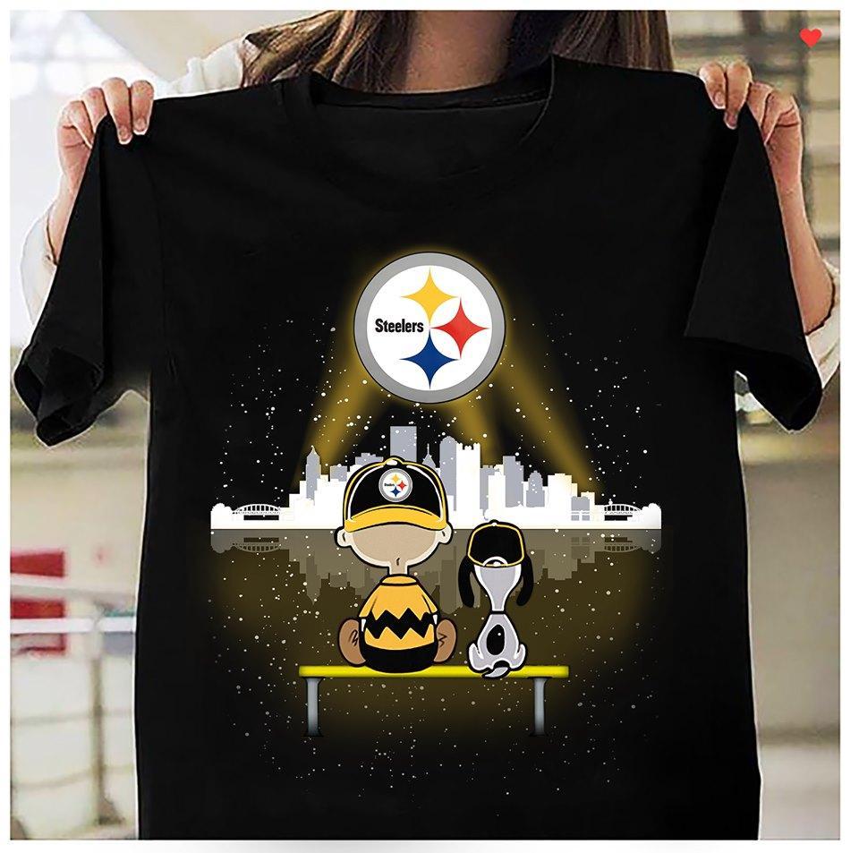 NFL Pittsburgh Steelers Snoopy Pittsburgh Steelers City Star Light Shirt White Shirt Gift For Fan