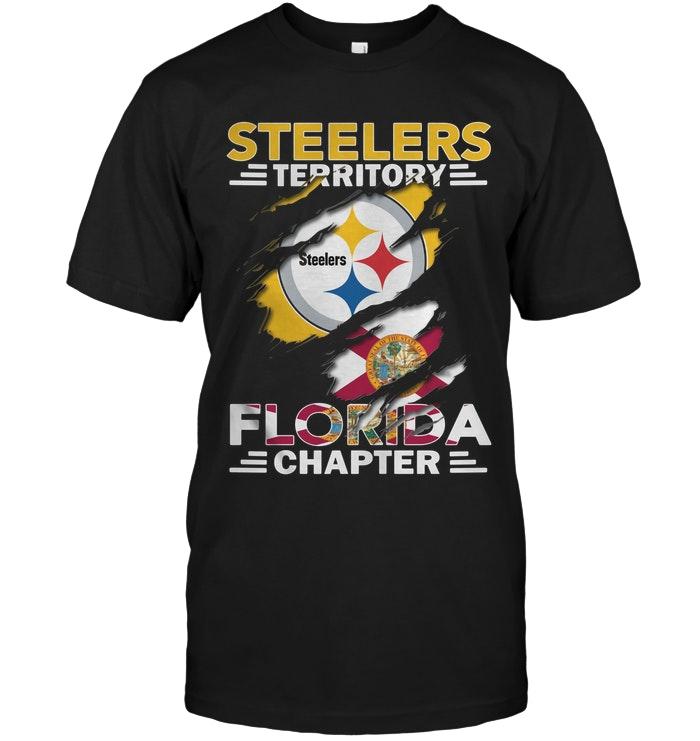 NFL Pittsburgh Steelers Territory Florida Chapter Ripped Shirt Long Sleeve Shirt Size Up To 5xl