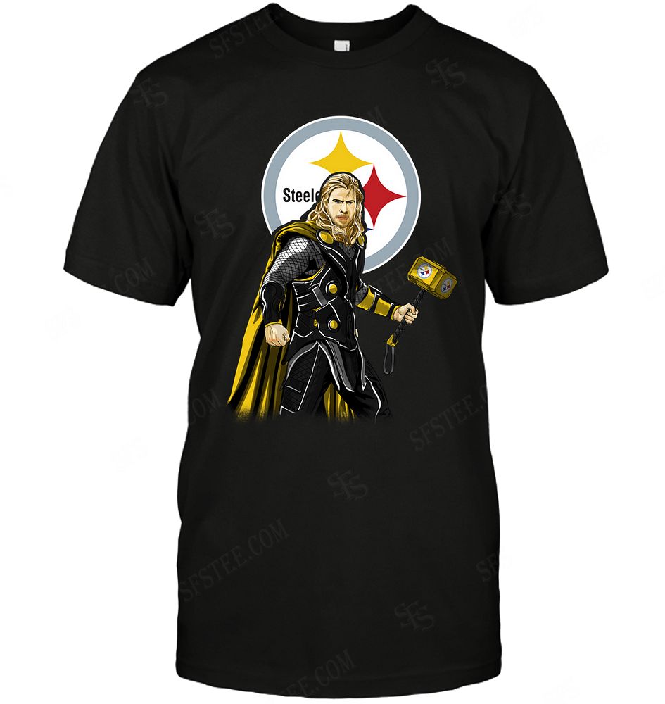 NFL Pittsburgh Steelers Thor Dc Marvel Jersey Superhero Avenger Tank Top Shirt Size S-5xl