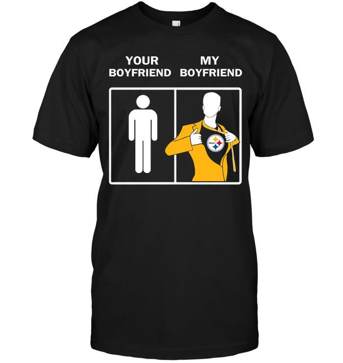 NFL Pittsburgh Steelers Your Boyfriend My Boyfriend Long Sleeve Shirt Gift For Fan