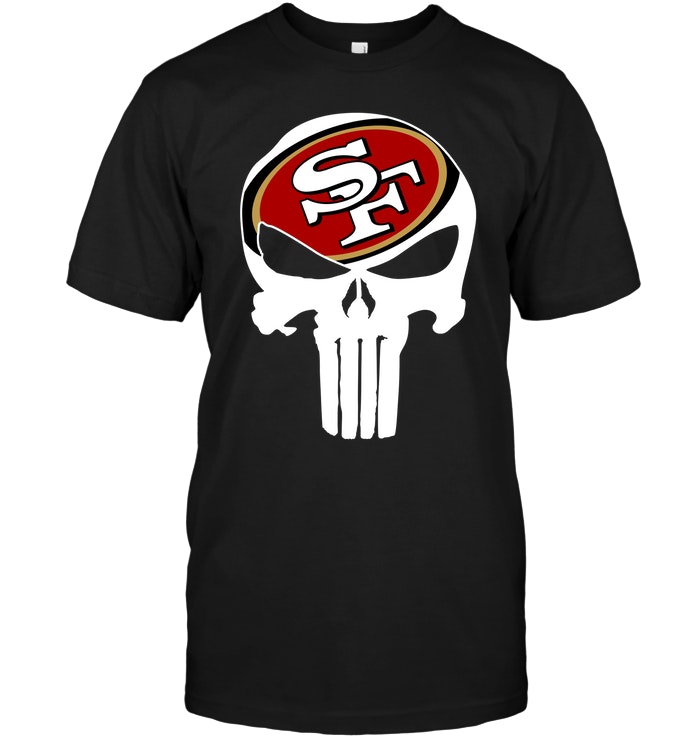 Nfl San Francisco 49ers Punisher Hoodie Plus Size Up To 5xl
