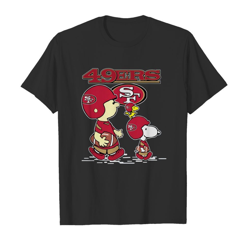 Nfl San Francisco 49ers Snoopy Black Shirt Plus Size Up To 5xl