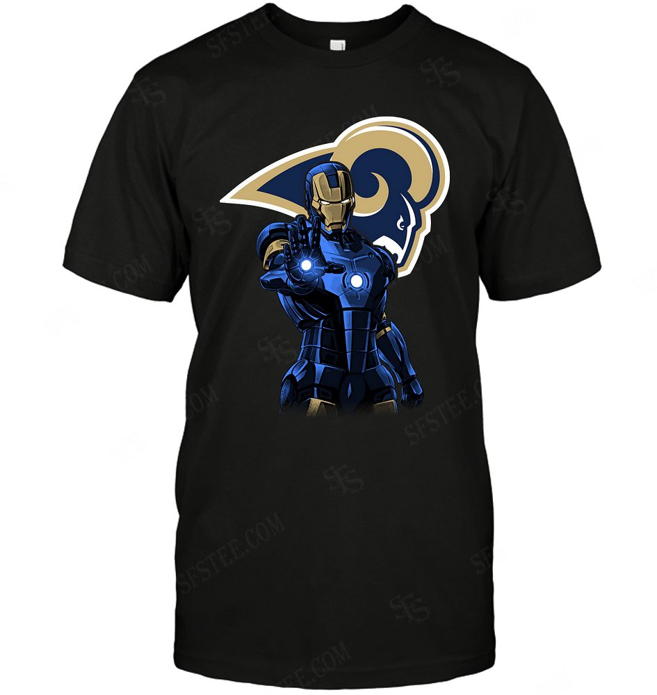 NFL St Louis Rams Ironman Dc Marvel Jersey Superhero Avenger Shirt Size S-5xl