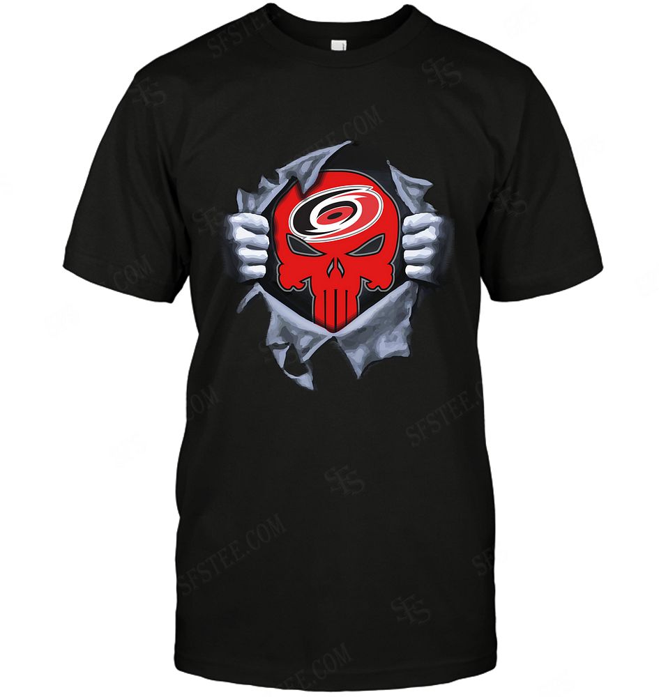 Nhl Carolina Hurricanes Punisher Logo Dc Marvel Jersey Superhero Avenger Shirt Plus Size Up To 5xl