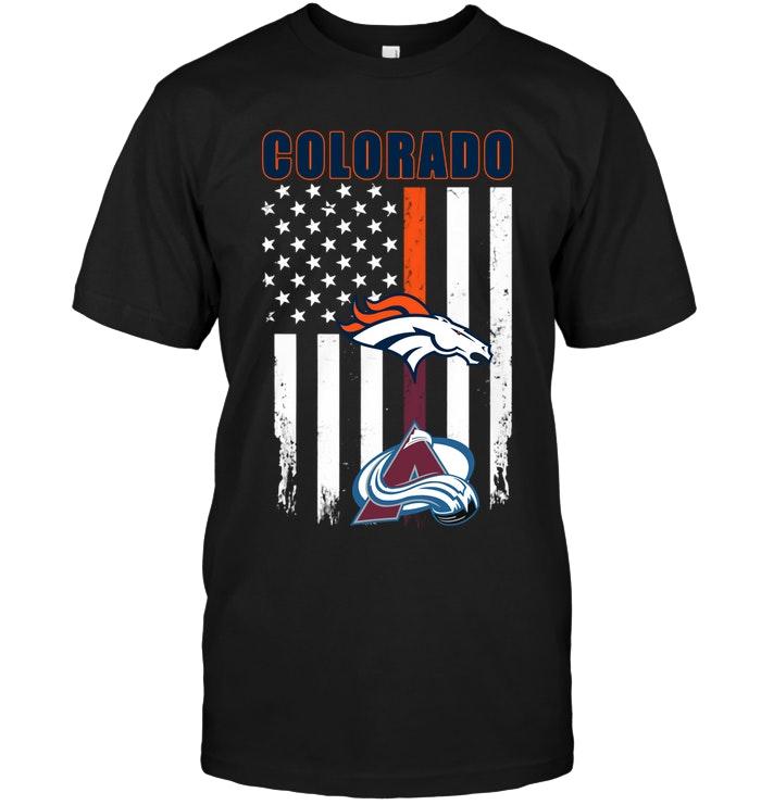 Nhl Colorado Avalanche Colorado Denver Broncos Colorado Avalanche American Flag Shirt Tank Top Size Up To 5xl