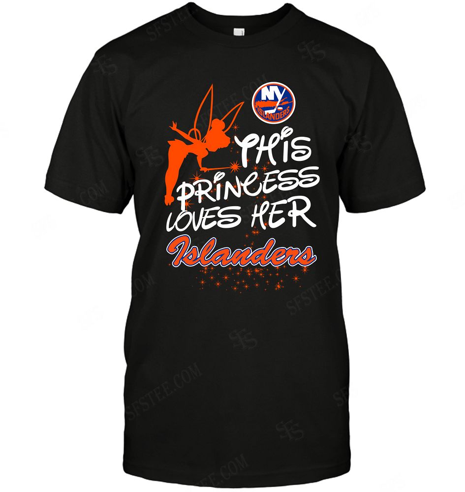 Nhl New York Islanders Fairy Disney This Princess Loves Her Team Hoodie Shirt