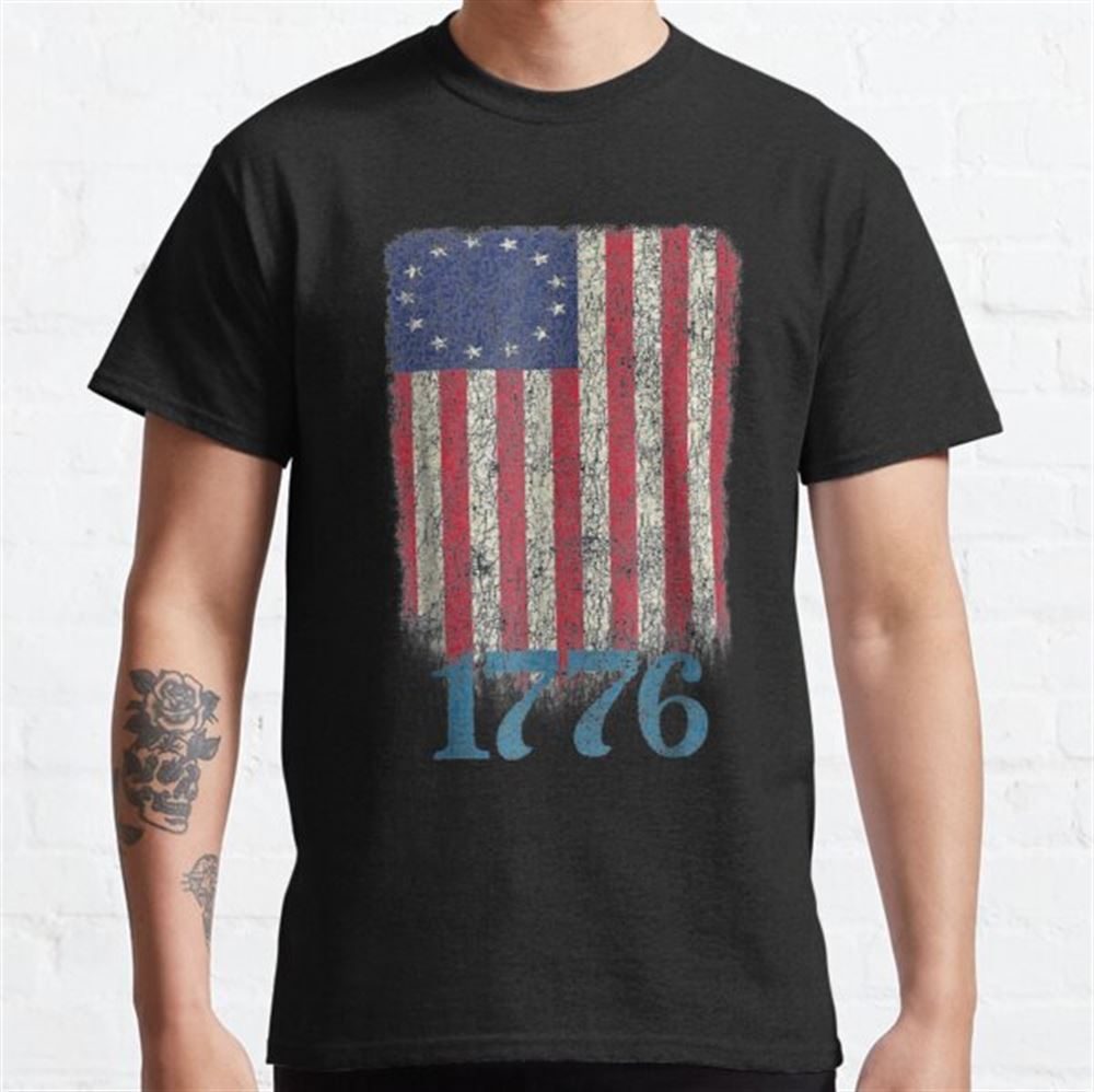 Betsy Ross 4th Of July American Flag 1776 Retro Size Up To 5xl