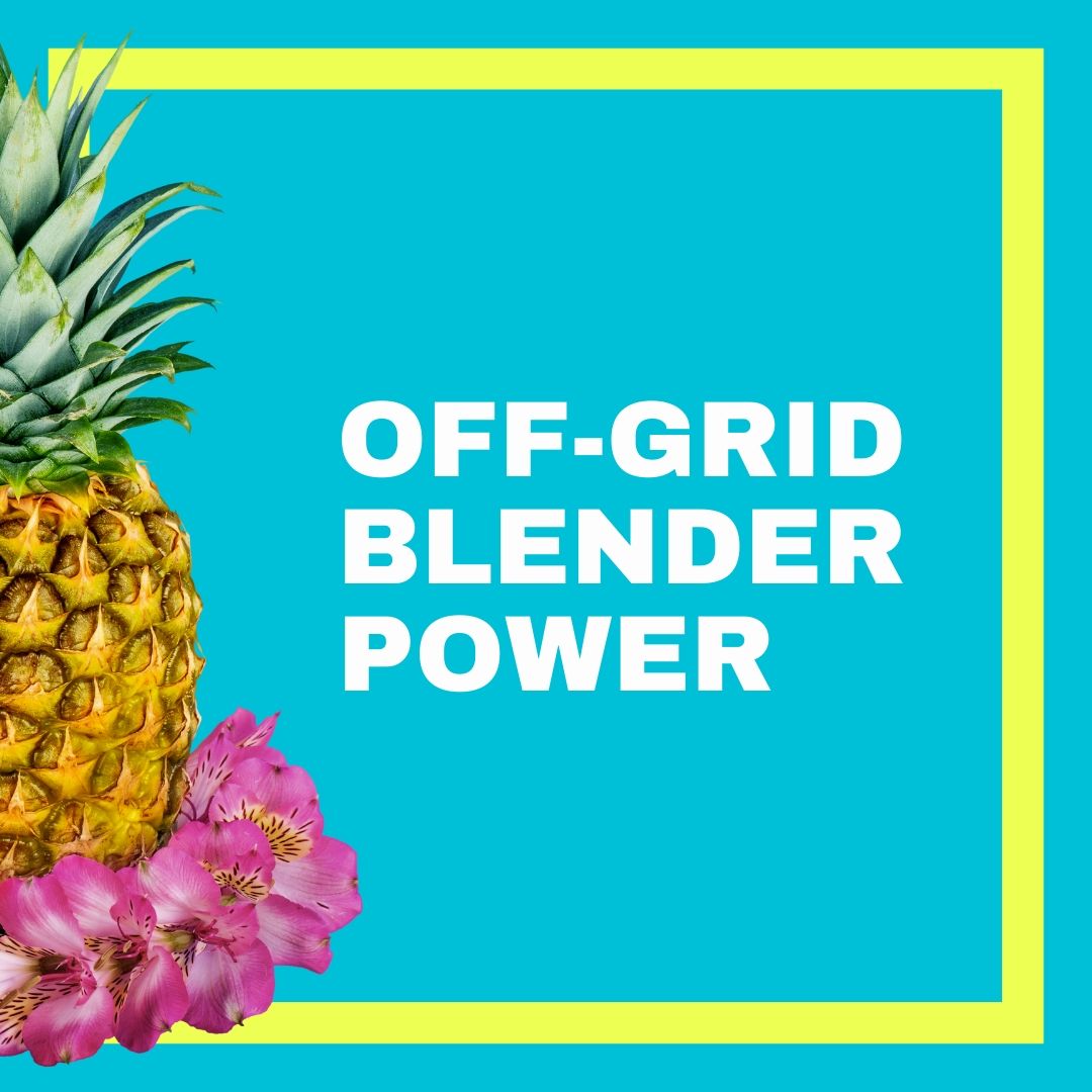 Running a blender offgrid on Rv Solar