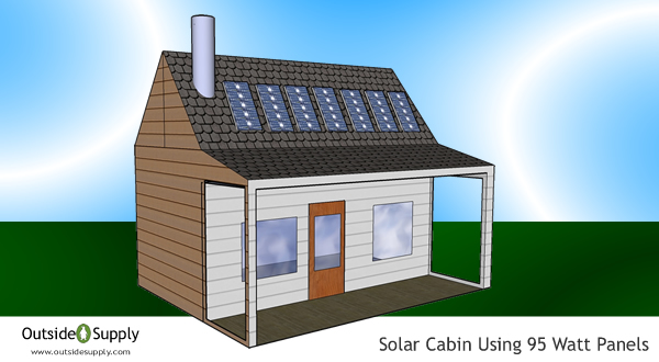 Solar Power Unit, Solar Panel System For Cabins