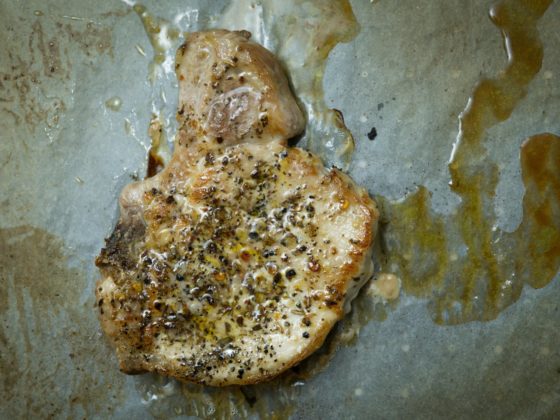 baked bread with yellow liquid