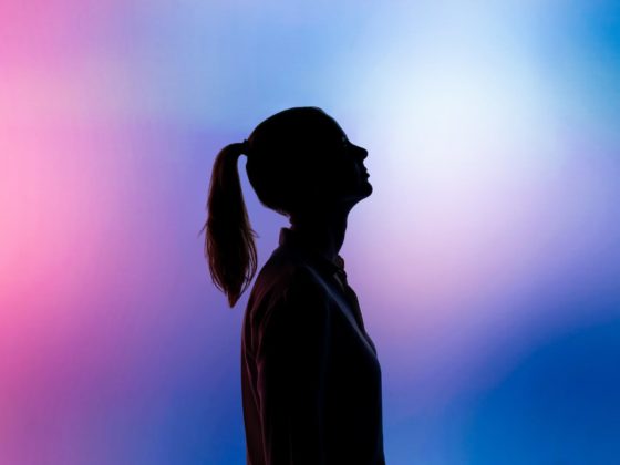 silhouette of woman
