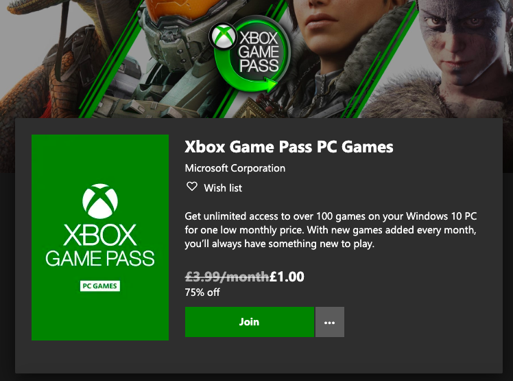 Xbox Game Pass Pc Games New List And Price 1 Trial 4 99 Per