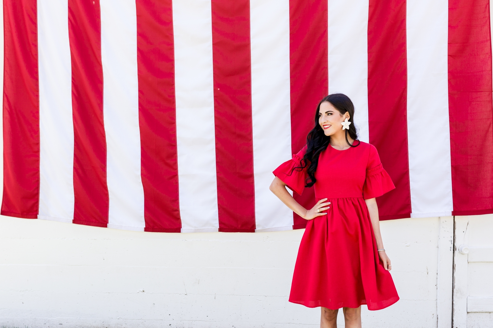 rachel parcell red dress