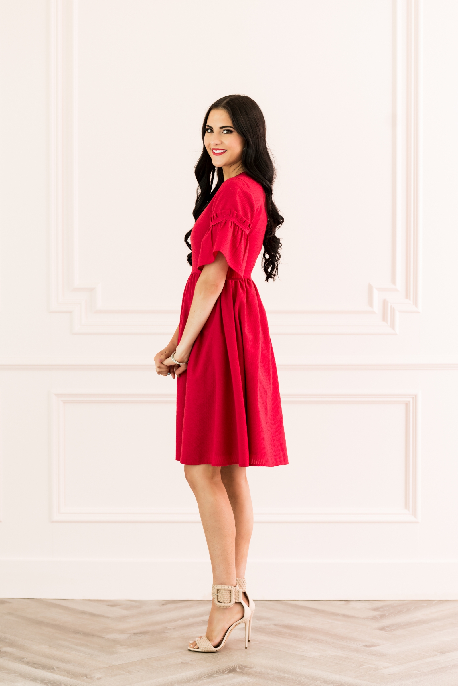 rachel parcell red dress