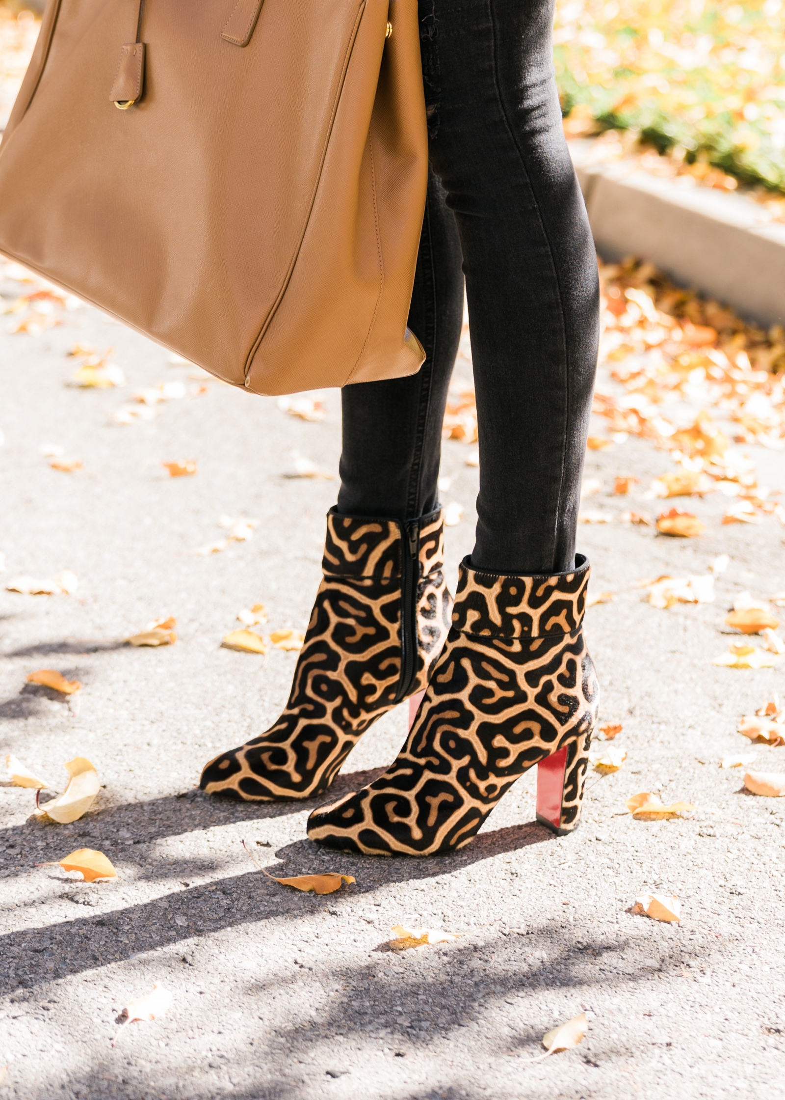 halogen leopard boots