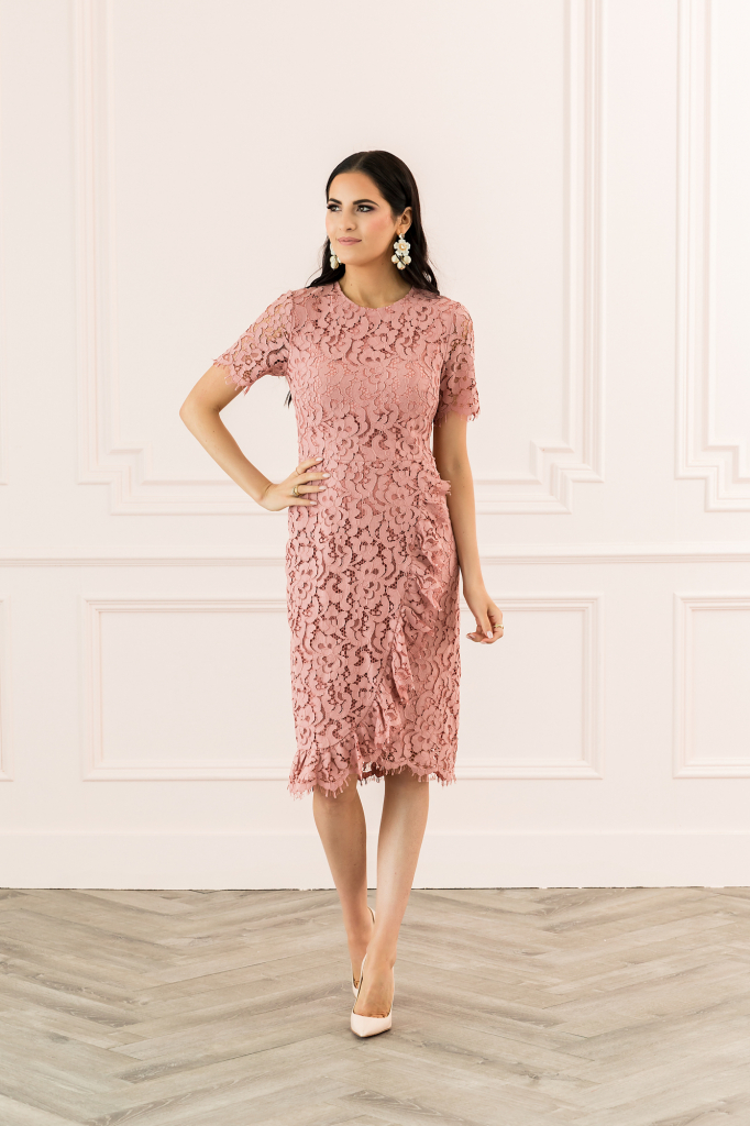 lace sheath dress