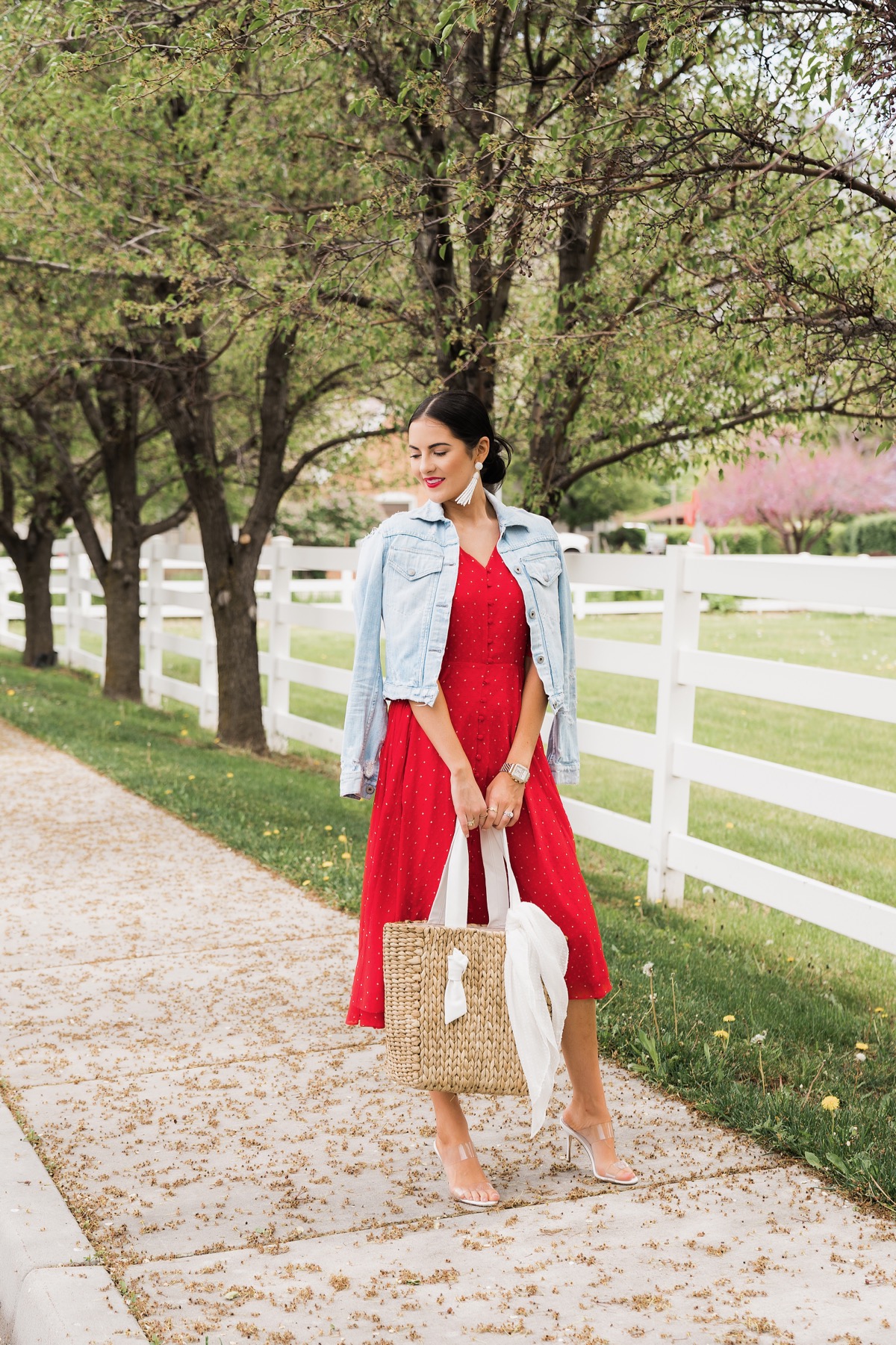 rachel parcell red dress