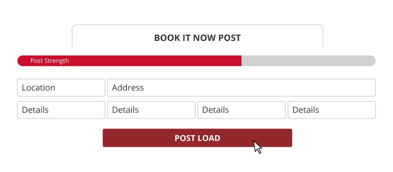Book Your Loads Faster with Book It Now - preview of load board posting form